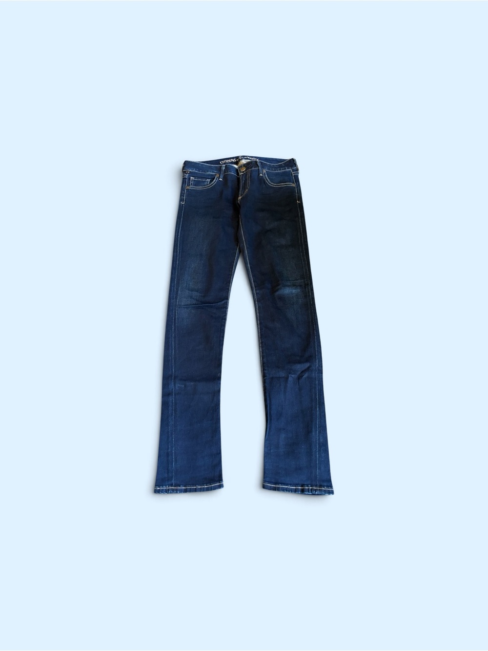 Citizens Of Humanity Dark Blue Straight Jeans Size 27